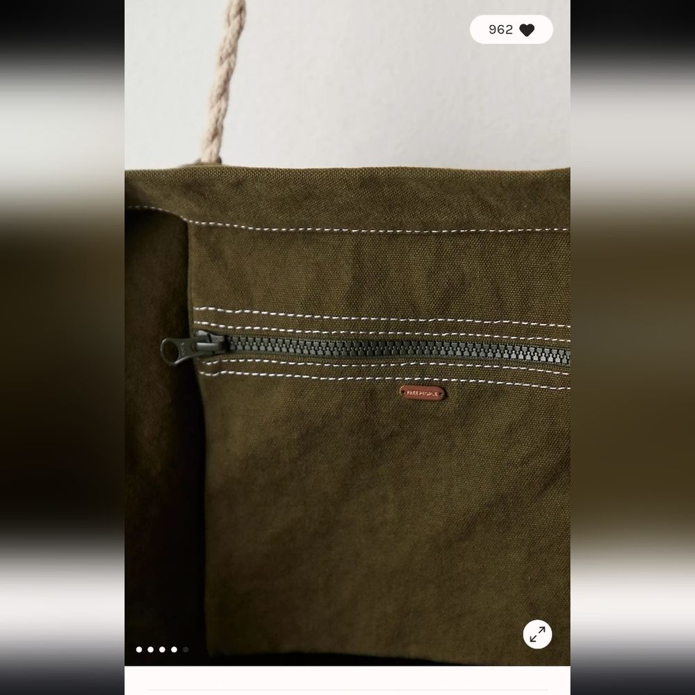 NWT Free People Been There Badge Tote - Picture 4 of 11